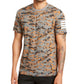 INC International Concepts Men's T-Shirt Crewneck Camo Tiger Graphic Tee Orange Size XX-Large