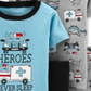 Carter's Baby Boy's 4 Pc Heroes Never Sleep Cotton Pajamas Set -Gray Size 6 Months