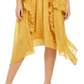 INC Women's Petite Burnout-Print MIDI Dress  Yellow Size Petite M