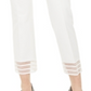 Alfani Women's Lace Hem Ankle Pants White Size 18