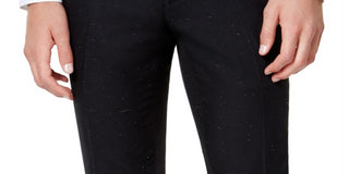 INC International Concepts Men's Speckled Casual Trouser Pants Black Size 38X30