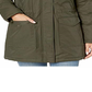 Levi's Women's Coated Cotton Parka with Sherpa and Faux Hood Green Size XS