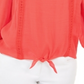 JM Collection Women's Crochet Trim Tie Top Red Size Medium