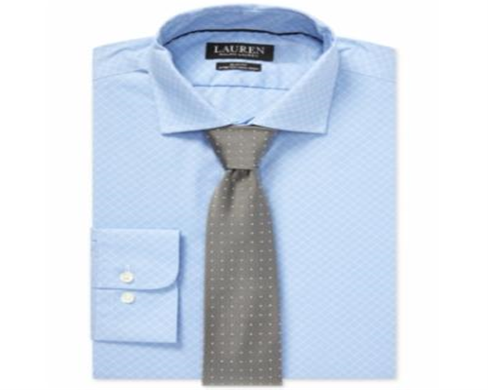 Lauren Ralph Lauren Men's Slim Fit Dress Shirt Blue Size 17X34-35