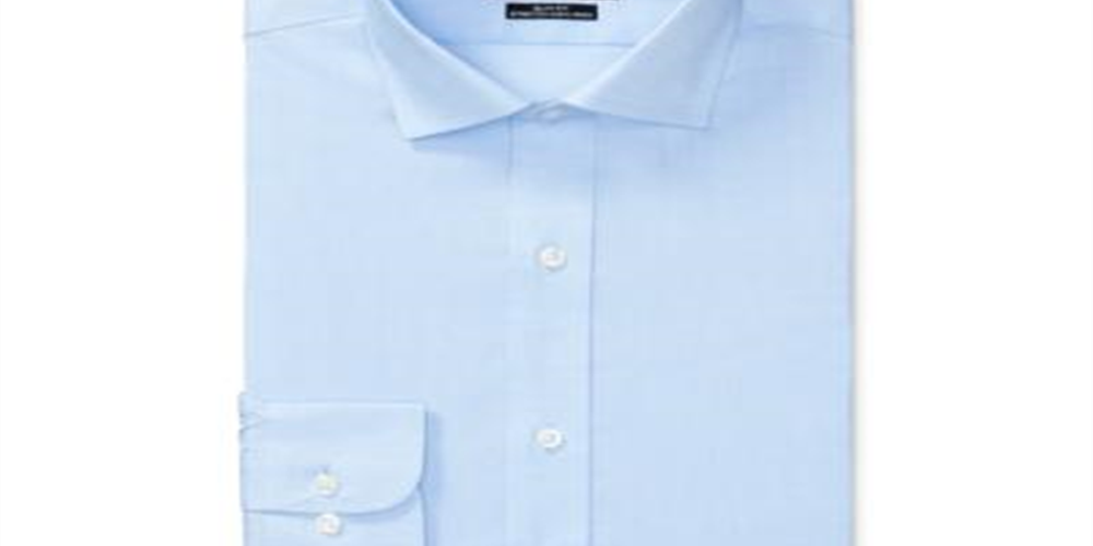 Lauren Ralph Lauren Men's Slim-Fit Stretch Dress Shirt Blue Size 14.5X32-33
