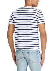 Ralph Lauren Men's Classic Striped Basic T-Shirt Black Size -XL