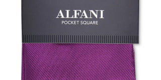 Alfani Men's Silk Twill Pocket Square Pink Size Regular
