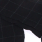 Scarf One Reversible Windowpane Plaid Black One Size