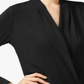 Alfani Women's Surplice Top Deep Black Size Medium