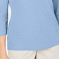 Karen Scott Women's 3/4-Sleeve Top  Waterfall Blue Size Small