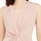 Alfani Women's Knot Twist V-Neck Blouse Pink Size Small