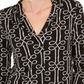 Charter Club Women's Printed V-Neck Top  Black Size XS