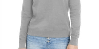 A|X Armani Exchange Women's Cotton Logo Graphic Sweatshirt Gray Size XS