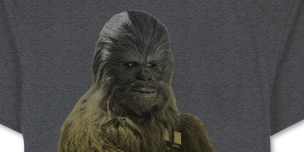 Star Wars Men's Chewbacca Ombre Graphic T-Shirt -Gray Size XL