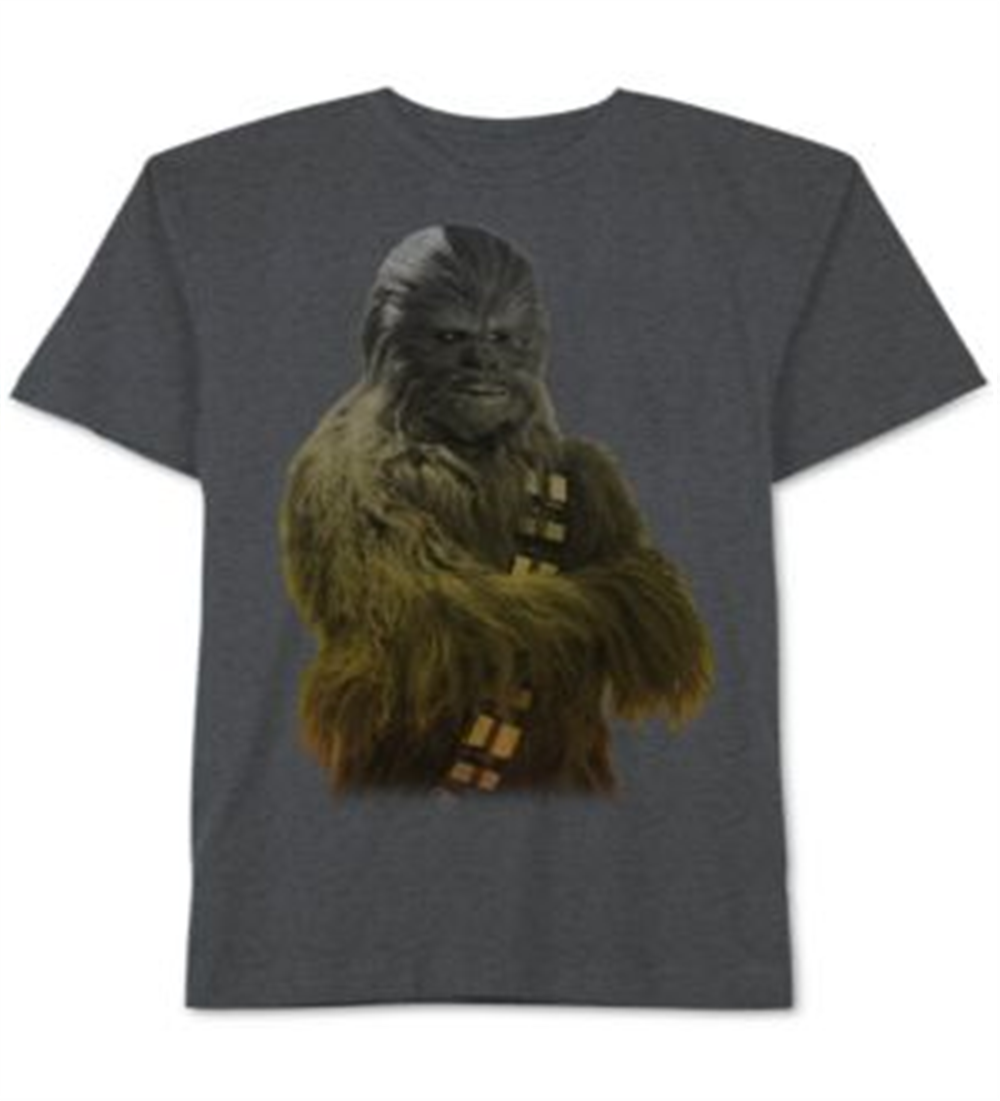 Star Wars Men's Chewbacca Ombre Graphic T-Shirt -Gray Size XL