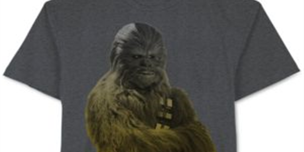 Star Wars Men's Chewbacca Ombre Graphic T-Shirt -Gray Size XL