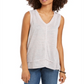 Style & Co Women's V Neck High Low Tank Top Pink Size Medium