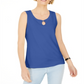 Karen Scott Women's Keyhole Hardware Tank Blue Size XX-Large