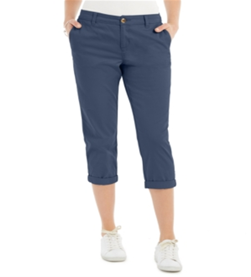 Style & Co Women's Chino Capri Pants Blue Size 6
