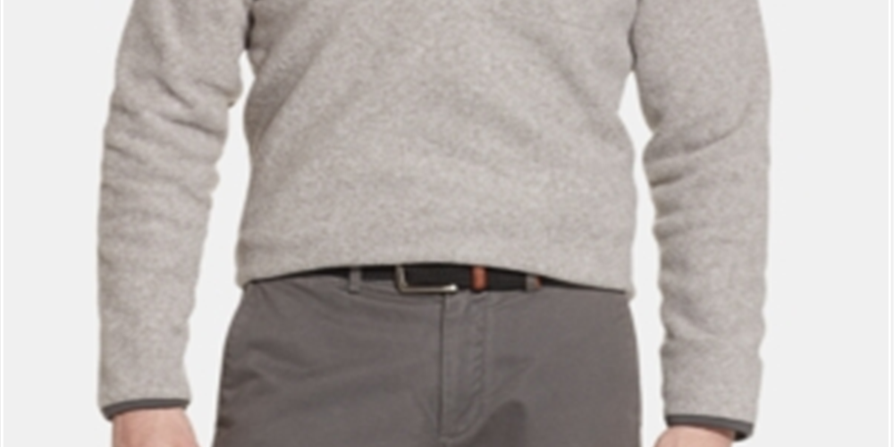 G.H. Bass & Co- Arctic Fleece Snap Mock Gray Size XX-Large