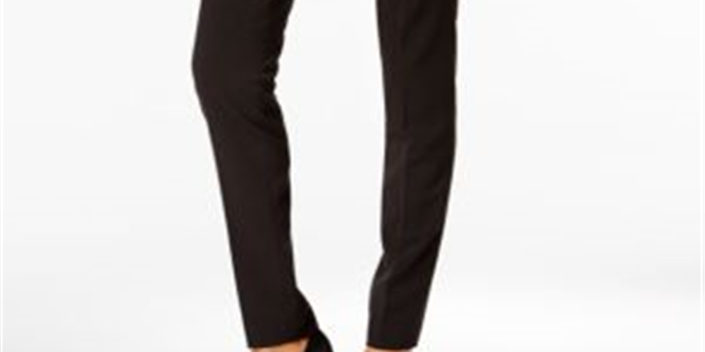 Michael Kors Women's Miranda Slim Leg Pants Black Size 10