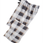 Perry Ellis Men's Plaid Fleece Pants Gray Size Large