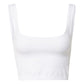 Free People Women's Scoop Neck Crop Top White Size M-L