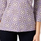 Karen Scott Women's Printed Top Purple Size PP