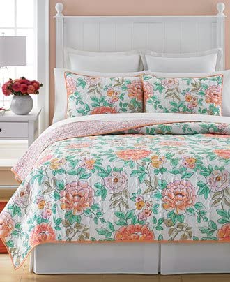 Closeout! Martha Stewart Collection Village Peony Standard Sham Bedding White One Size