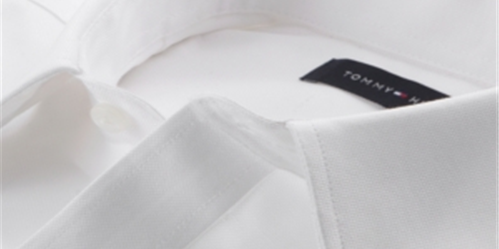 Tommy Hilfiger Men's Athletic Fit Performance Stretch Th Flex Collar Dress Shirt White Size 32-33