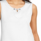 Karen Scott Women's Grommet Trim Tank Top White Size Small