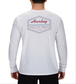 Hurley Men's Scripps Premium Logo Graphic T-Shirt White Size XXL
