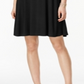 Style & Co Women's Short-Sleeve a-Line Dress  - Deep Black Size Small