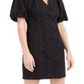 INC International Concepts Women's Pouf Short Dress Black Size 6