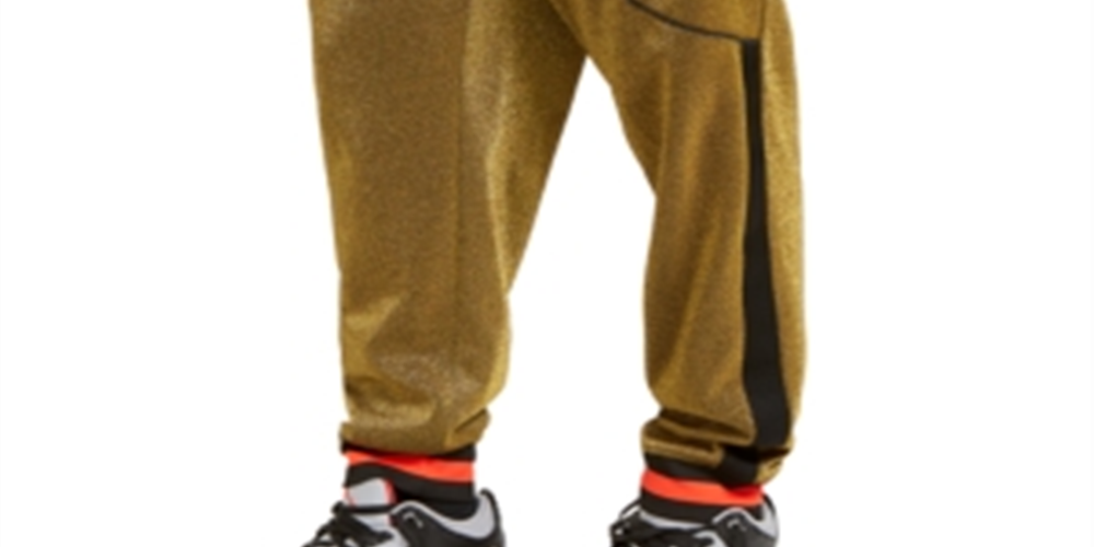 INC International Concepts Men's Disco Colorblock Stretch Jogger Yellow Size XXX-Large