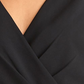 RACHEL ROY Women's  Ruffled Short Sleeve V Neck Tea-Length Faux Wrap Wear to Work Dress Black Size 22W