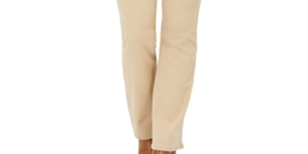 Style & Co. Women's  Curvy-Fit Bootcut Jeans  Beige Size 2