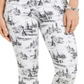 Charter Club Women's Printed Skinny Ankle Jeans  White Size 6