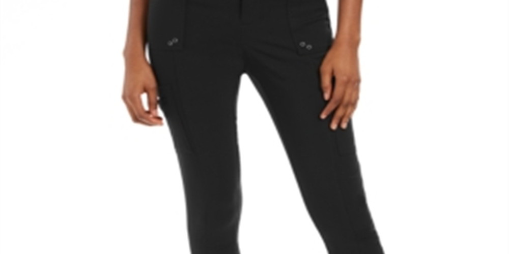 Style & Co Women's Skinny Utility Pants  Black Size 12