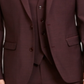 Bar III Men's Slim Fit Active Stretch Solid Suit Jacket Red Size 38