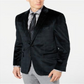 Ralph Lauren Men's Classic Fit UltraFlex Stretch Plaid Velvet Sport Coat Black Size 42