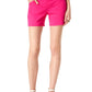 INC Women's Curvy Fit Pull on Dress Shorts Pink Size 0