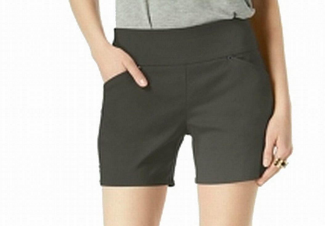 INC International Concepts Women's Curvy Pull on Shorts Green Size 0