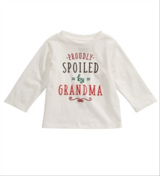 First Impressions Baby Boy's Spoiled Print T-Shirt White Size 6-9MOS