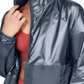 Under Armour Women's Metallic Woven Jacket - Blue Heights Silver Size XS