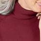 Karen Scott Women's Long Sleeve Turtle Neck Sweater Red Size Petite X-Large