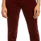 Kut From The Kloth  Women's Diana High Rise Fab Ab Skinny Corduroy Pants Red Size 4
