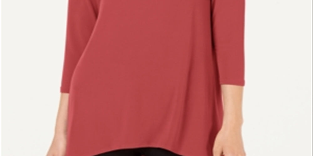 Alfani Women's High Low Tunic Red Size XX-Large