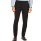 Calvin Klein Men's Skinny-Fit Infinite Stretch Black Plaid Suit Separate Pants Black Size 34X30