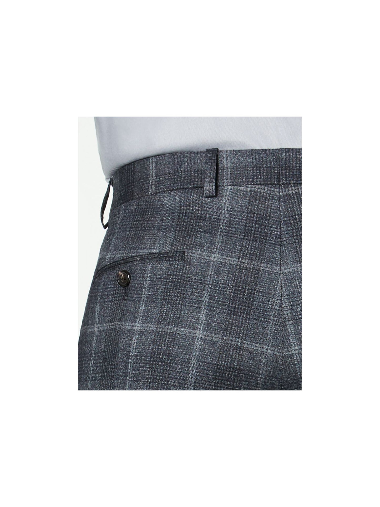 Lauren by Ralph Lauren Men's Dress Pants  Plaid Wool  Black Size 33X30